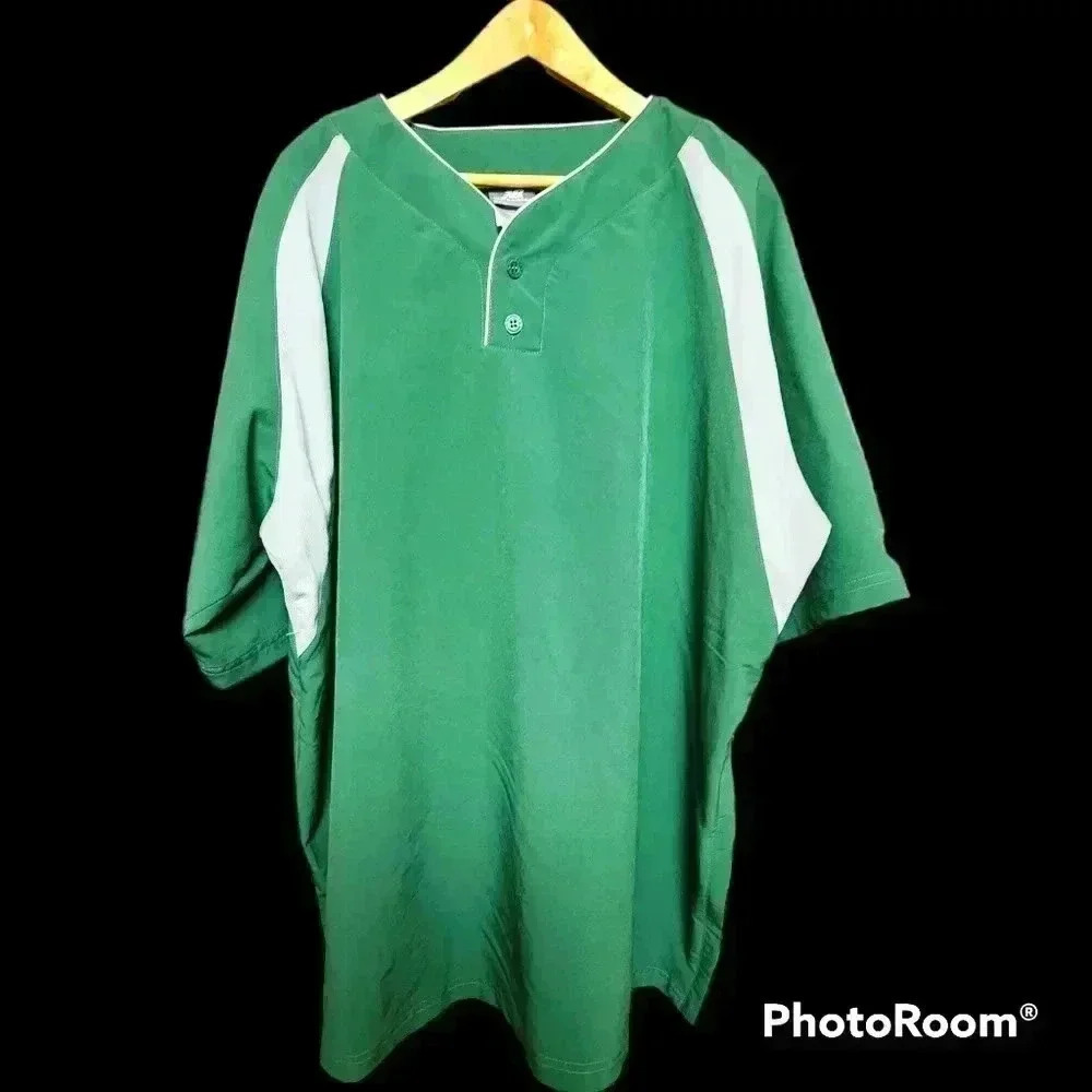 NWT deadstock 2004 New Balance Pro Elite pullover jersey ss green 2XL XXL